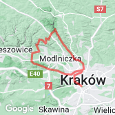 Mapa Przez Dolinki do Lasku Zabierzowskiego